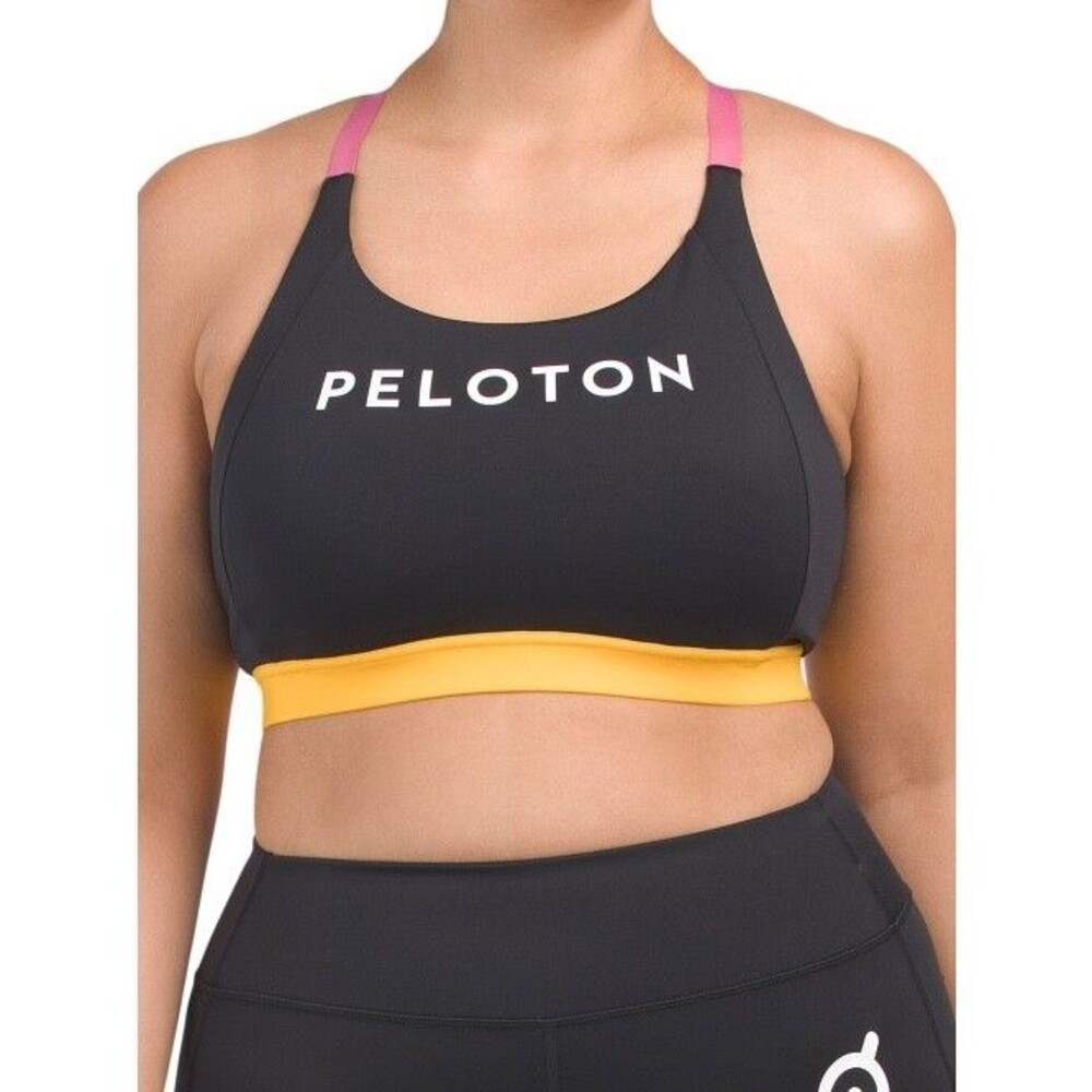 Peloton Sports Bra Colorblock Logo, Size 1X, Spin, Running, New